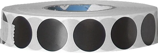 116W19 Shot Hole Patches White 19 mm