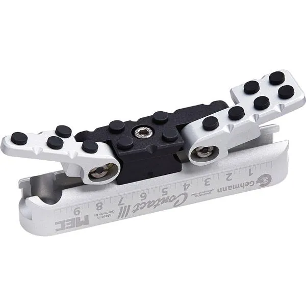 840-III Contact-III Butt Plate GEHMANN, Silver-Black